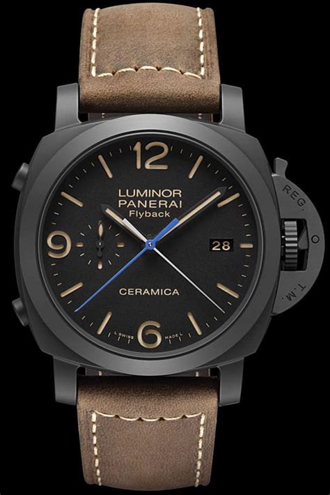 panerai luminor ceramica flyback|panerai luminor automatic with date.